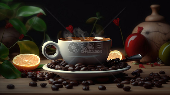 咖啡豆咖啡商业图片