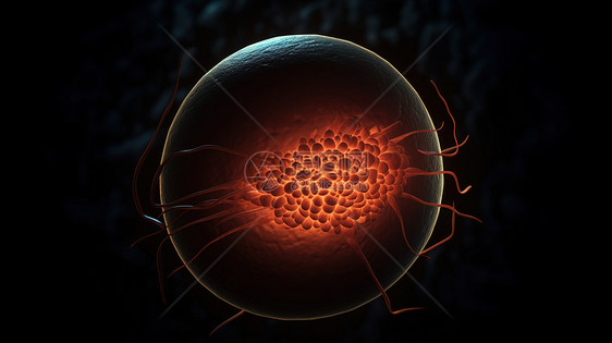 医学细胞分子科技DNA细胞手绘图片