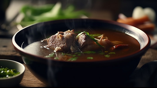 中式营养汤食物图片