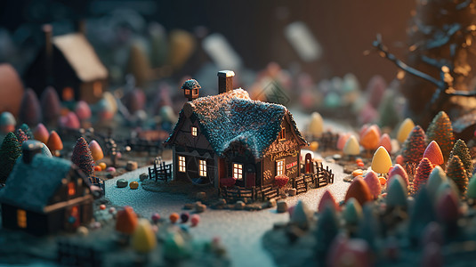 可爱的微型小房子图片