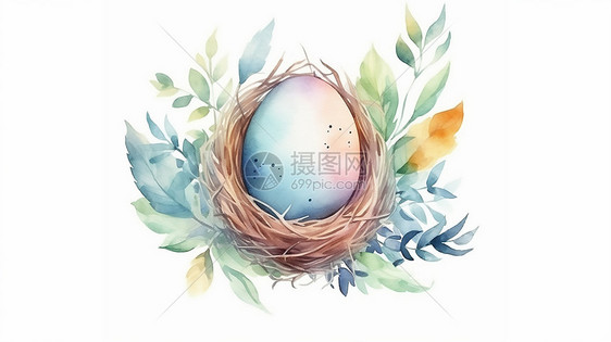 手绘复活节彩蛋图片