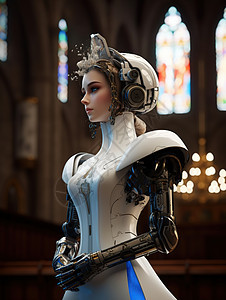 3D智能机器人新娘图片