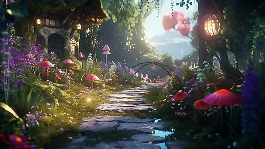 神奇的童话花园图片