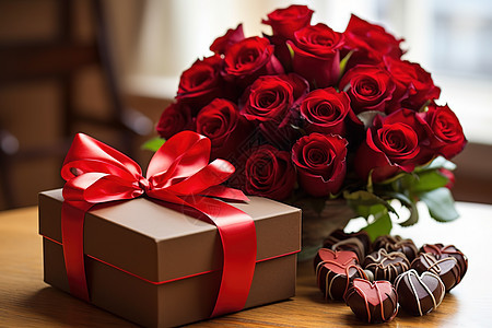 情人节红色玫瑰花朵520礼物图片