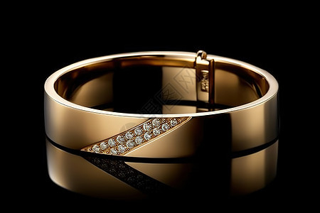 14K黄金手镯珠宝设计背景图片