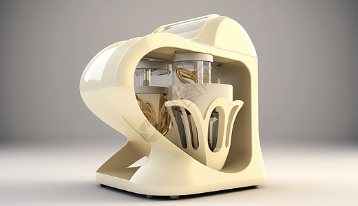 未来主义3D电榨汁机模型图片