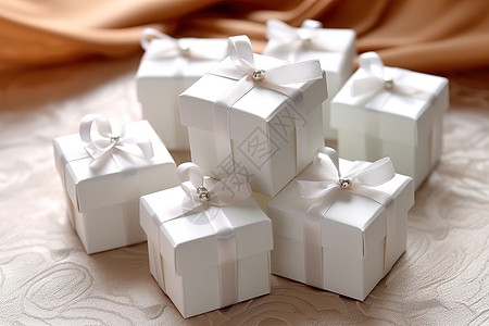 白色的礼物盒素材图片