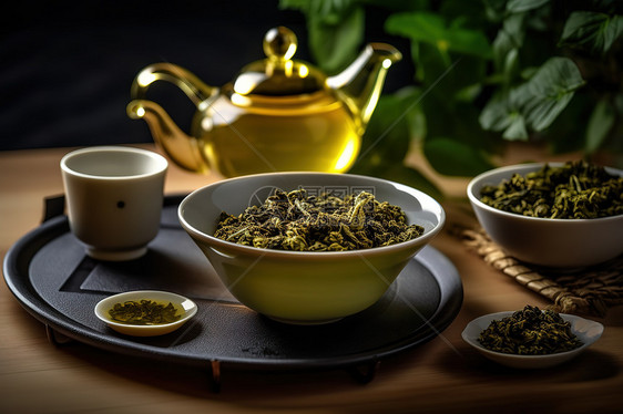 中国茶文化泡茶茶叶图片