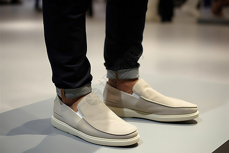 舒适的时尚男鞋背景图片