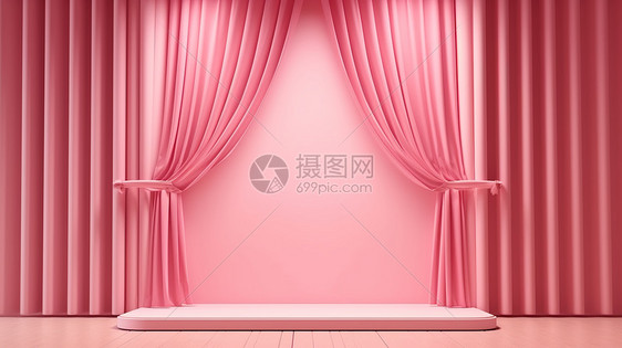 粉红色舞台背景图片
