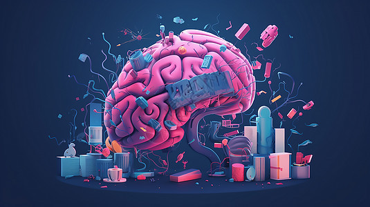 大脑器官概念模型图片