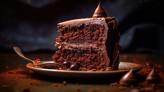黑巧克力蛋糕图片