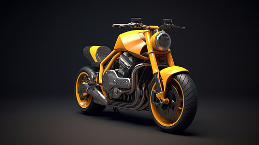 3D双座摩托车模型图片