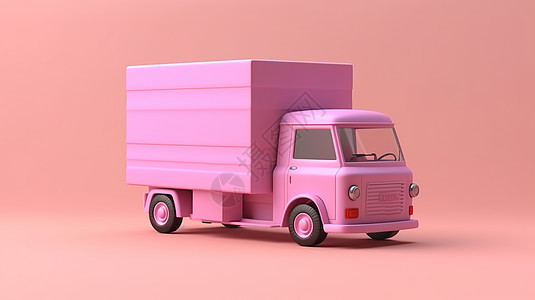3D卡通运输车模型图片