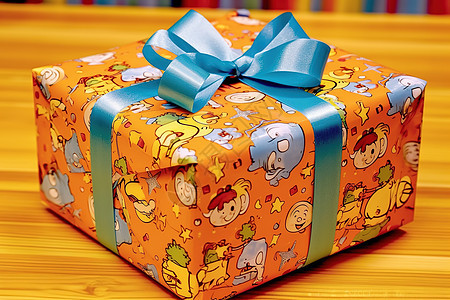 精美包装的儿童礼物盒图片