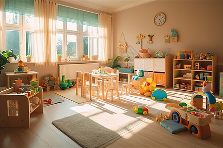 幼儿园的玩具室游戏室图片
