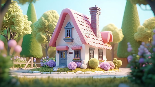 漂亮的小型别墅模型图片