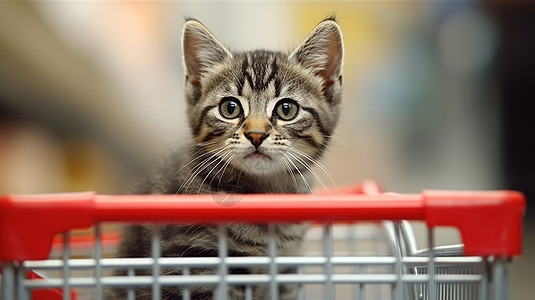 超市里的猫咪图片