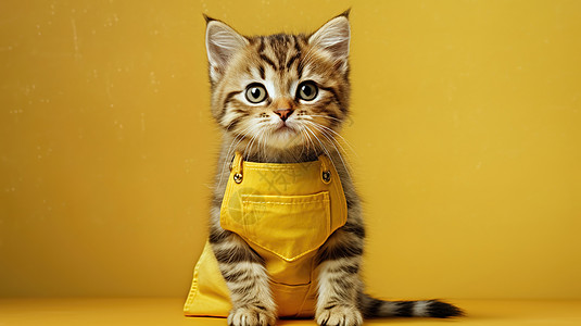 穿衣服的小猫高清图片