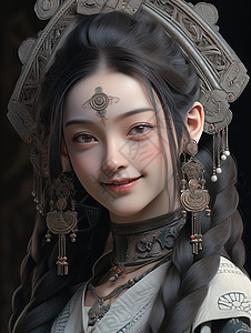 可爱的3D少女图片