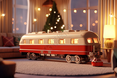 圣诞火车迷你儿童玩具图片