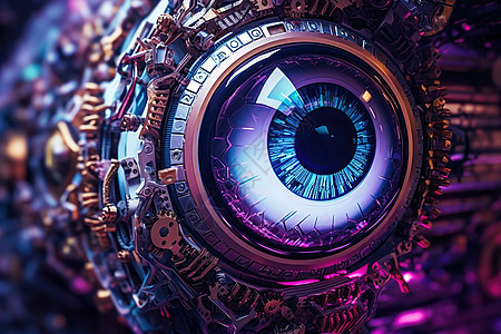 科技机械眼睛模型图片