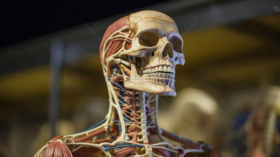 人体全身肌肉神经网络医疗健康图片