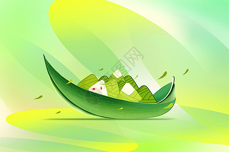 香瓜子清新端午节海报设计图片