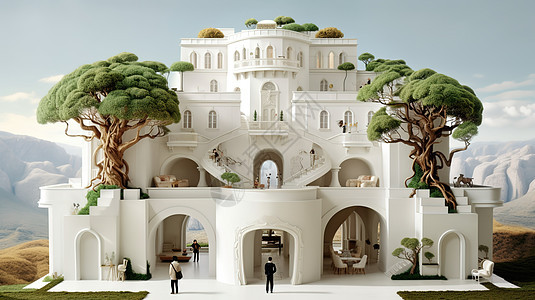 宫殿模型图片