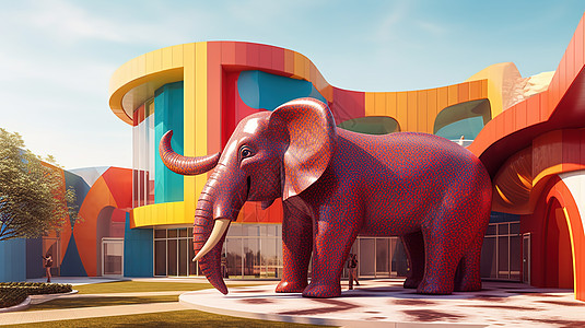 大象外形建筑设计高清图片