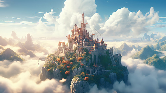 童话世界城堡图片