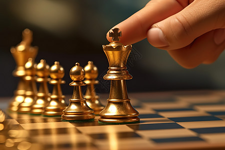 国际象棋的手部动作背景图片