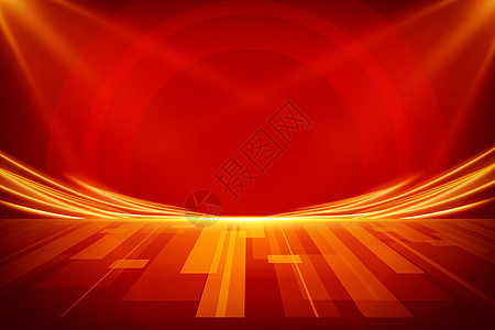 红色喜庆工作证大气红色红金光效背景设计图片