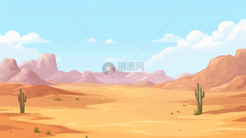 沙漠沙丘干枯土地风景图片