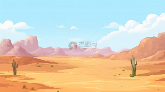 沙漠沙丘干枯土地风景图片