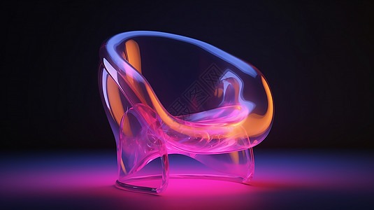 彩色透明座椅沙发图片