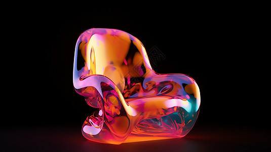 立体琉璃彩色座椅图片