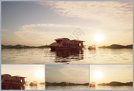 南湖红船UE5.1模板带动画效果图片