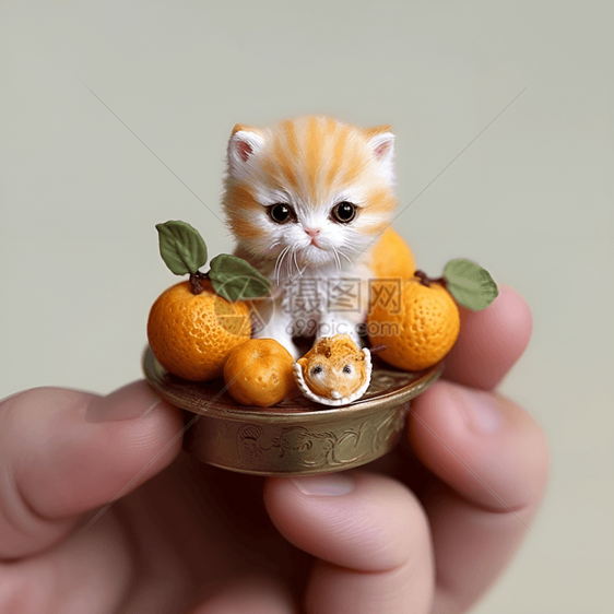 可爱猫咪模型玩具图片