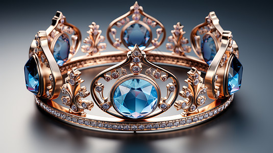 蓝宝石水晶皇冠图片