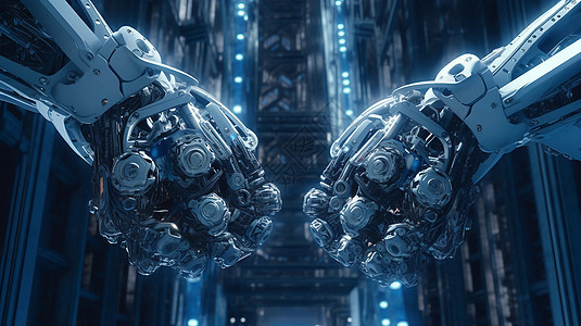 器械机器人科技芯片未来互联网科技宇宙背景图片