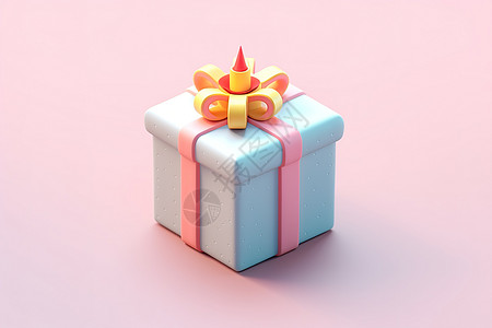 小可爱等距礼物盒3d图标图片
