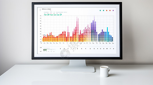 金融柱状图标背景图片