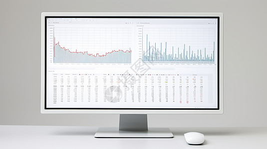 金融行业柱状图标统计背景图片