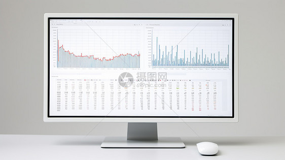 金融行业柱状图标统计图片