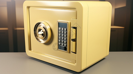 金融行业电子手锁双重多功能保险箱背景图片
