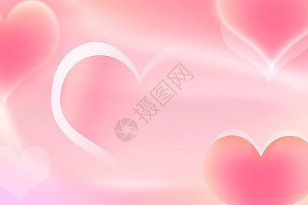 情人节地产粉色浪漫爱心背景设计图片