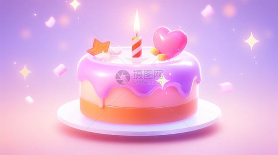 炫彩蛋糕3D图标图片