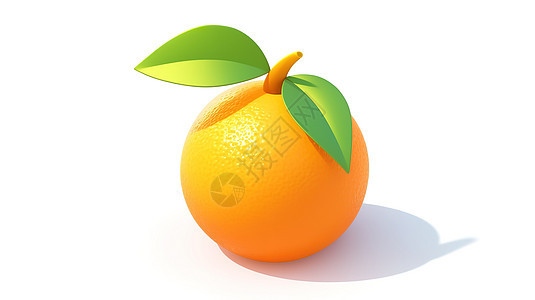 3D水果橙子背景图片