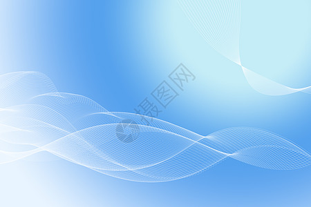简洁背景简洁大气蓝色曲线简约商务背景设计图片